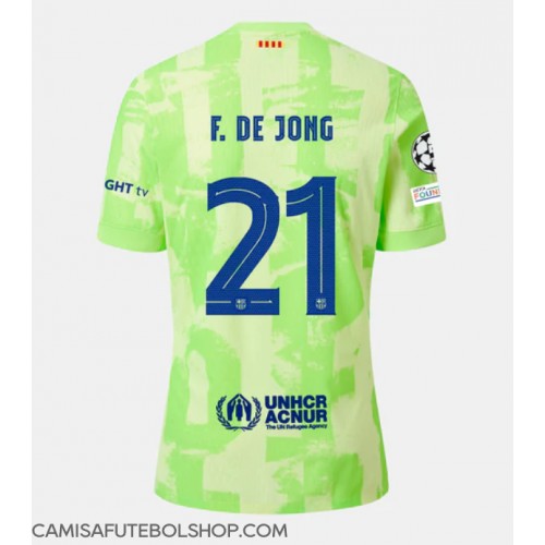 Camisa de time de futebol Barcelona Frenkie de Jong #21 Replicas 3º Equipamento 2024-25 Manga Curta